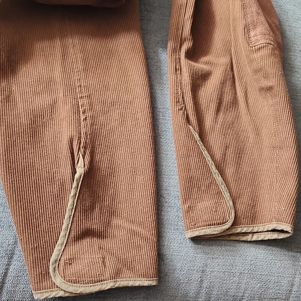 Goode Rider Equestrian Full Seat Brown Corduroy Low Pants Size 30R - Picture 12 of 12